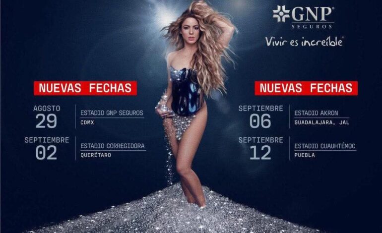 ¡Prepara la cartera!: Shakira anuncia concierto en Puebla
