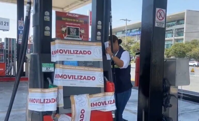 Clausuran gasolinera en Puebla por fraude al consumidor