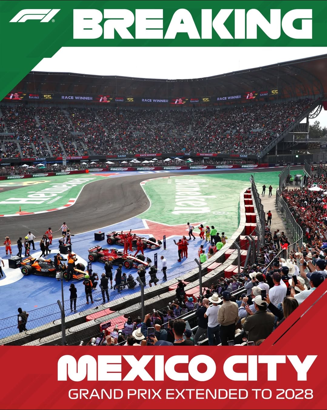 Continúa la Fórmula 1 en México hasta 2028