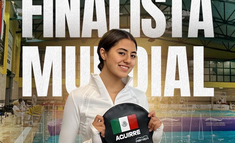 Poblana Ximena Aguirre, finalista en los 50 metros dorso del Mundial de Serbia 2025
