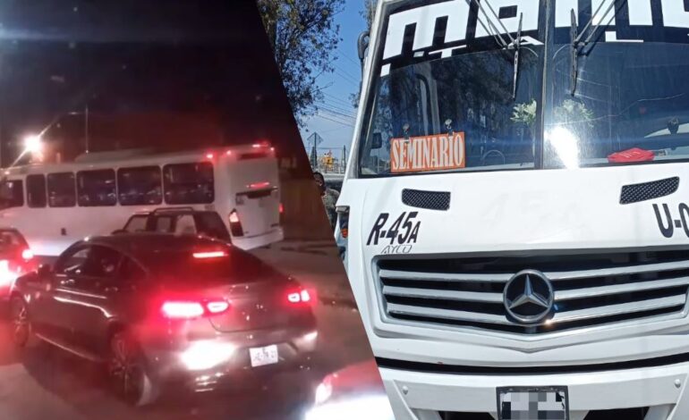 STM intervino otra unidad de transporte público; esta vez por circular en espacios peatonales