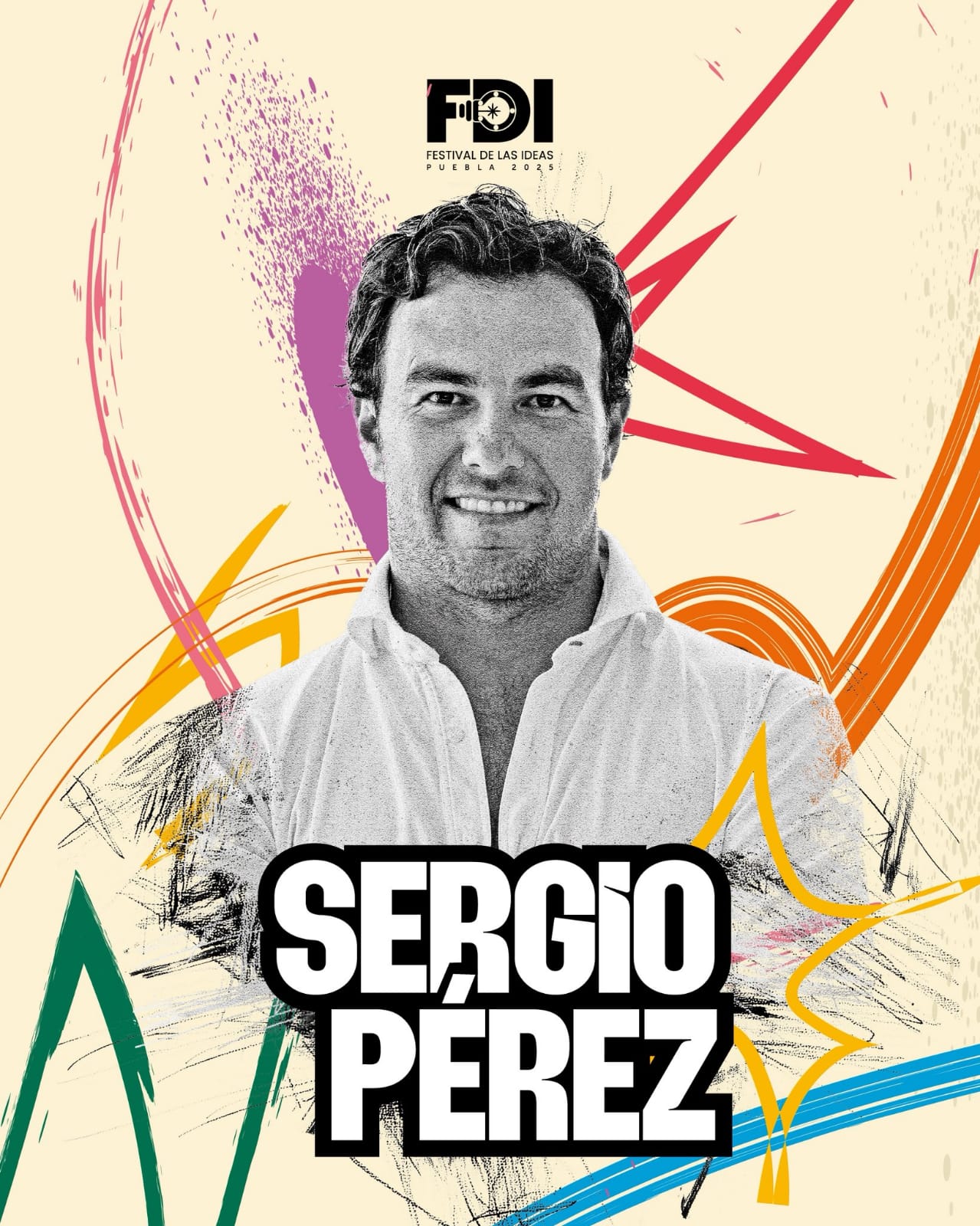Anuncian a Checo Pérez como ponente en el Festival de las Ideas 2025 en Puebla