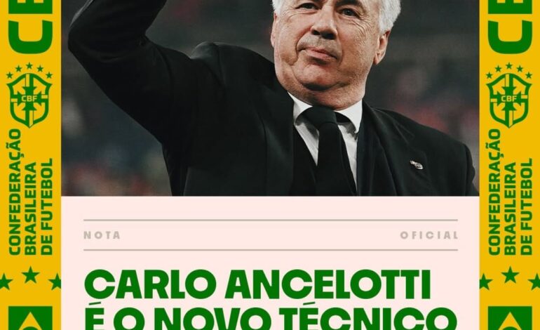 Carlo Ancelotti es nuevo DT de la selección de Brasil; terminará la temporada con el Madrid