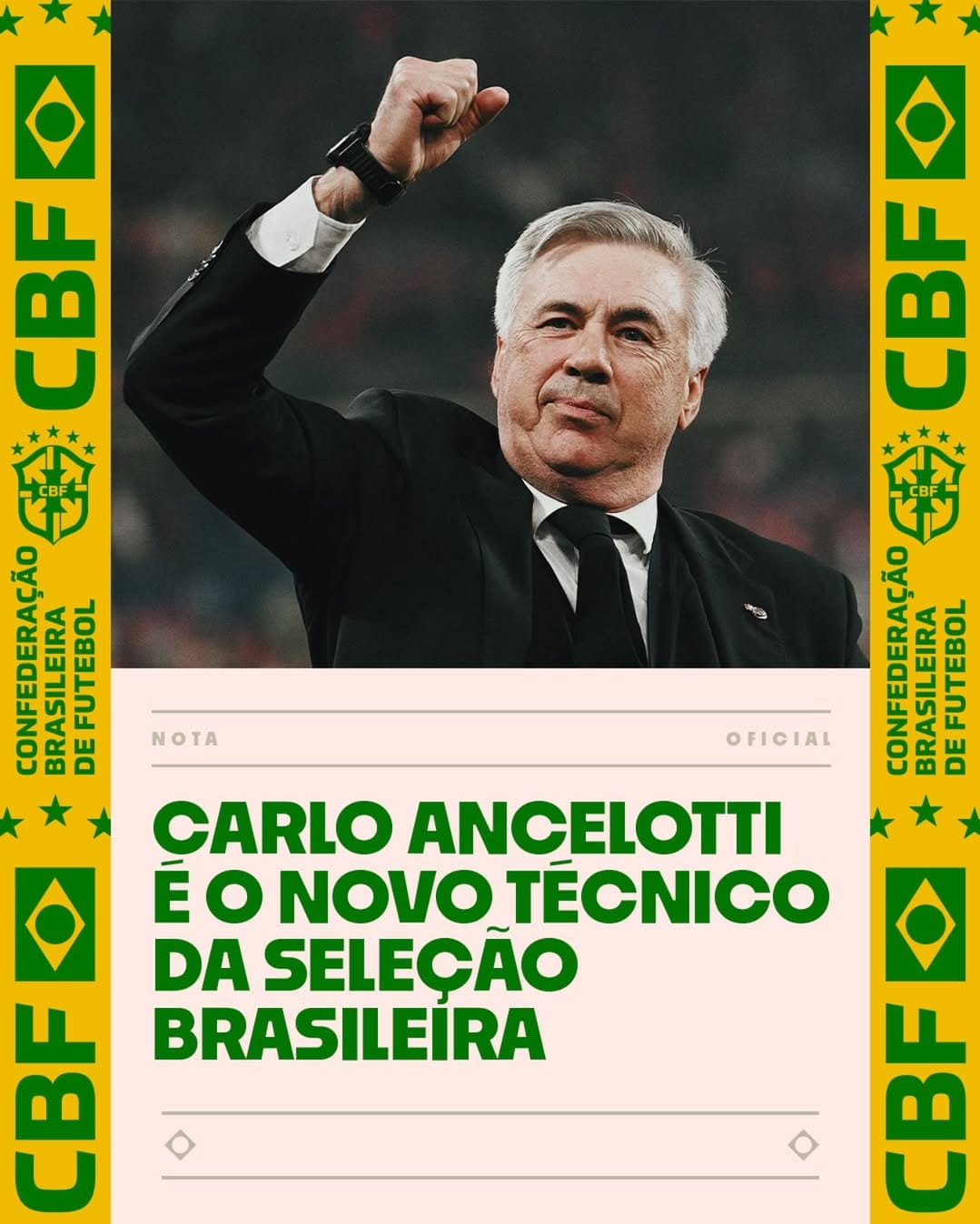 Carlo Ancelotti es nuevo DT de la selección de Brasil; terminará la temporada con el Madrid