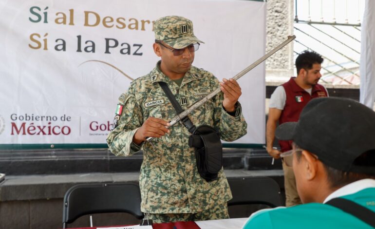 Gran participación de poblanos en Programa “Sí al Desarme, Sí a la Paz”