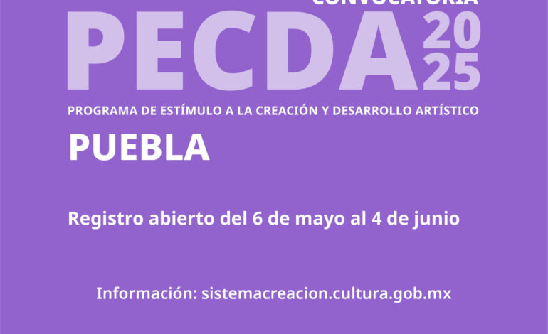 Abre registro del Programa de Estímulo a la Creación y Desarrollo Artístico