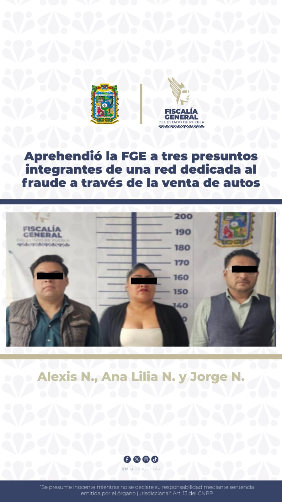 Detienen a tres presuntos estafadores por defraudar a 20 compradores de autos en Puebla
