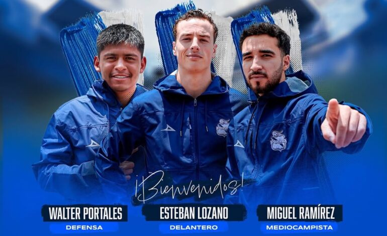 Club Puebla presenta a Esteban Lozano, Walter Portales e “Isco” Ramírez como refuerzos para el Apertura 2025