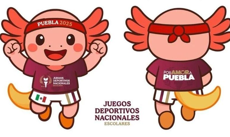 ¡Axolín entra en acción! Presentan la mascota y el himno oficial de los Juegos Deportivos Nacionales Escolares 2025