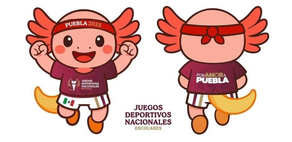 ¡Axolín entra en acción! Presentan la mascota y el himno oficial de los Juegos Deportivos Nacionales Escolares 2025