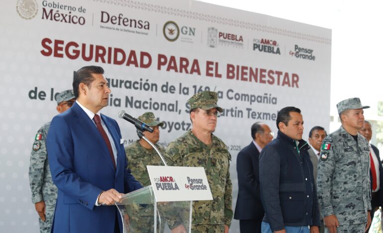 Compañía de la Guardia Nacional en Texmelucan: seguridad y coordinación en Puebla