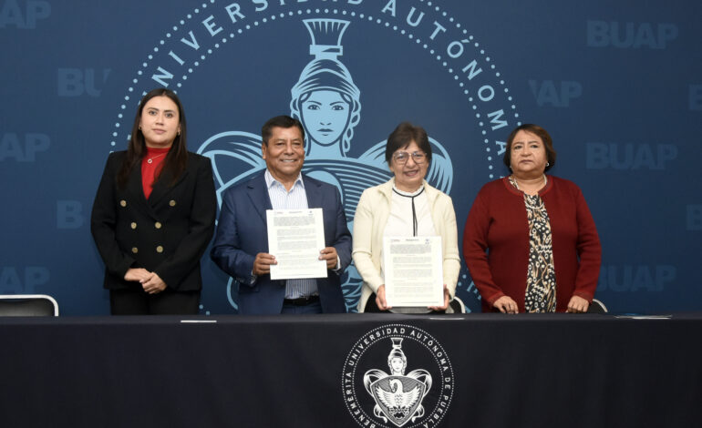 Encabeza la Rectora Lilia Cedillo Ramírez convenio de colaboración con la Secretaría de Infraestructura estatal