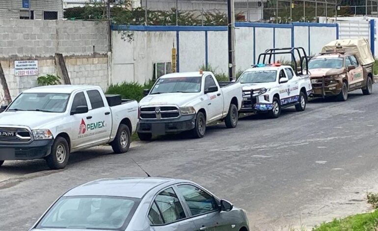 Detectan presunta toma clandestina en ducto de PEMEX en el Parque Industrial Chachapa
