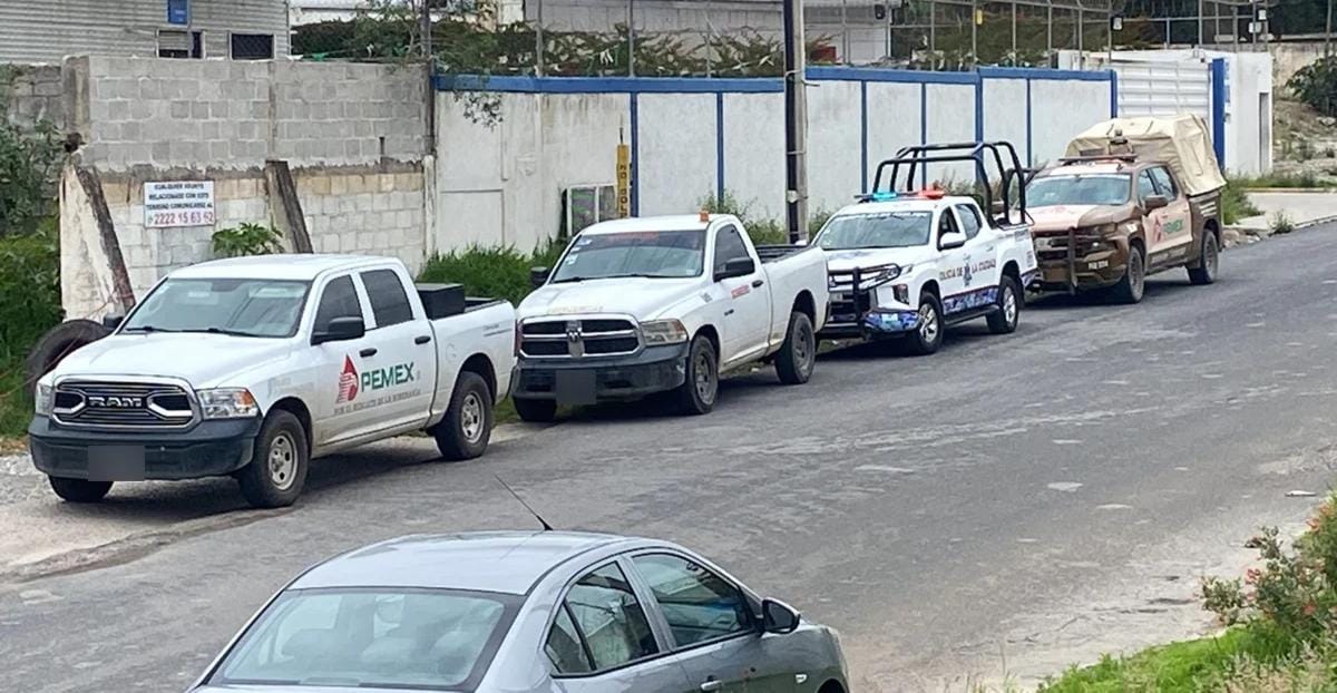 Detectan presunta toma clandestina en ducto de PEMEX en el Parque Industrial Chachapa