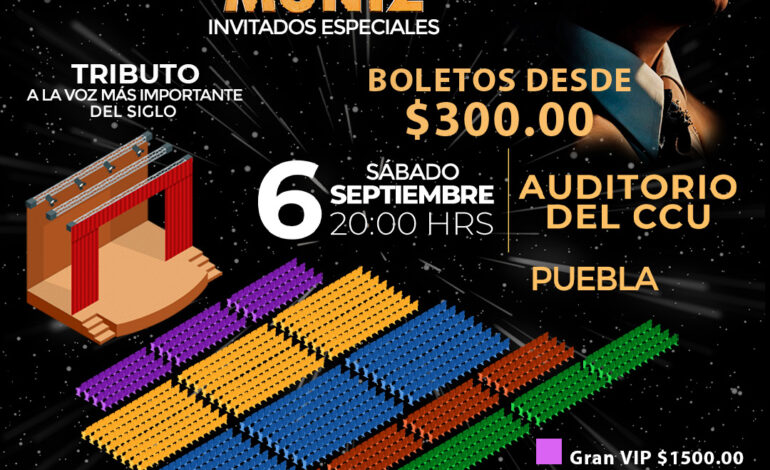 El concierto “La noche de Marco Antonio Muñiz”llega al Auditorio del CCU el próximo 6 de septiembre