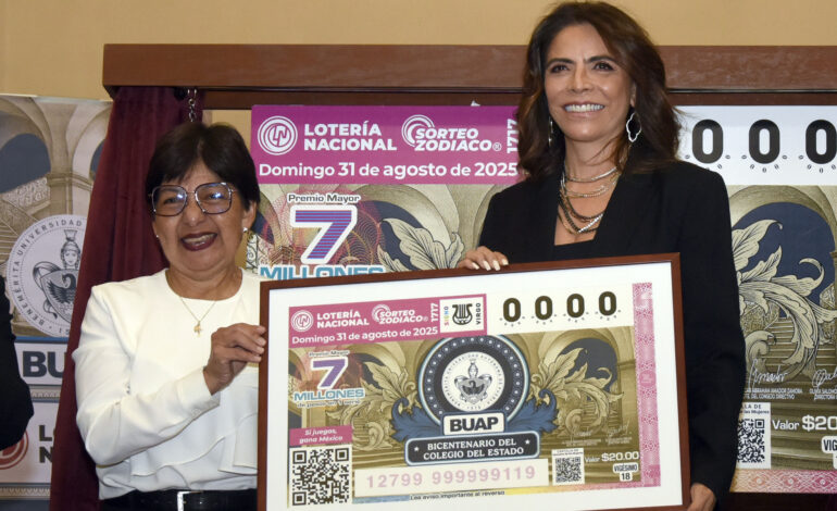Lotería Nacional emite billete conmemorativo del bicentenario del Colegio del Estado