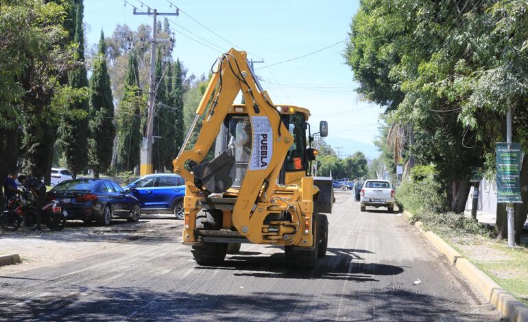Avanza la reconstrucción de vialidades en Puebla y zona metropolitana