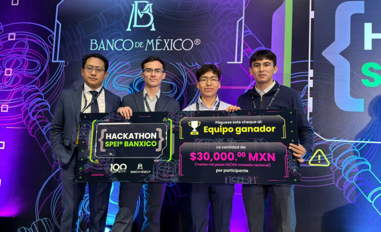 Estudiantes de Computación de la BUAP ganan en “Hackathon SPEI® Banxico”
