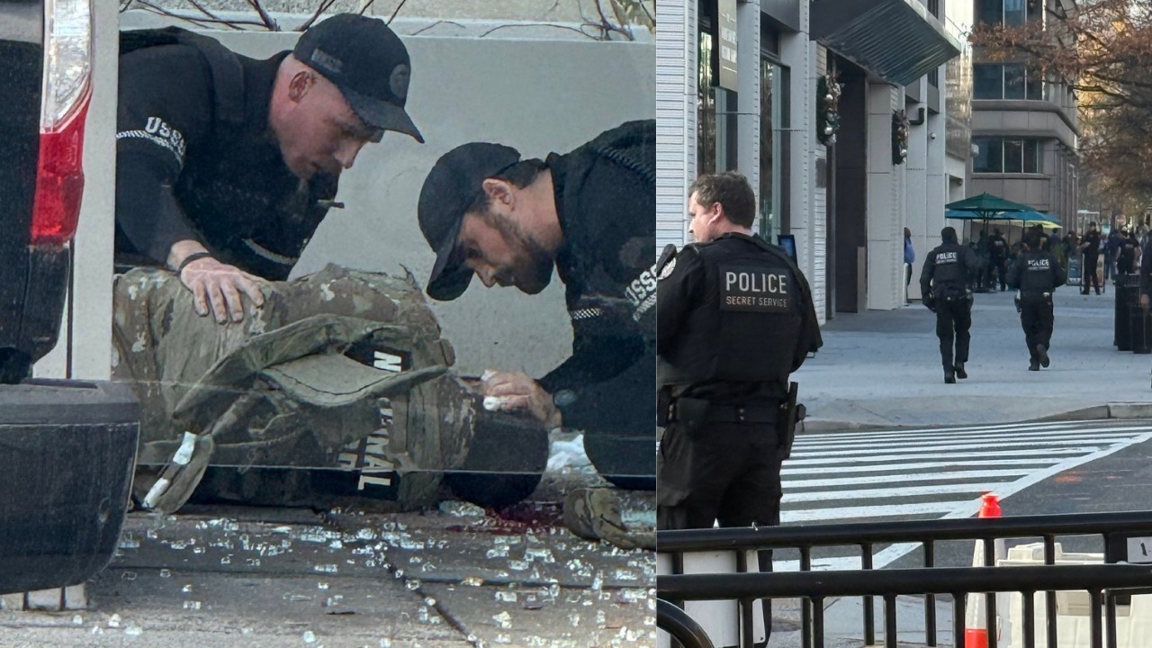 Dos miembros de la Guardia Nacional estadounidense resultan gravemente heridos en tiroteo cerca de la Casa Blanca.