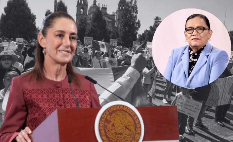 Claudia Sheimbaum aclaró las declaraciones de la titular de gobernación: «Nosotros no perseguimos a nadie por manifestarse”.
