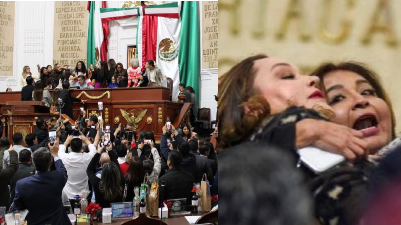 La sesión del Congreso de la CDMX termina en  confrontación física durante la discusión sobre la desaparición del Instituto de Transparencia
