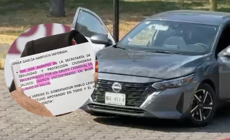 Hallan con vida a dos agentes de la SSPC secuestrados en Jalisco.