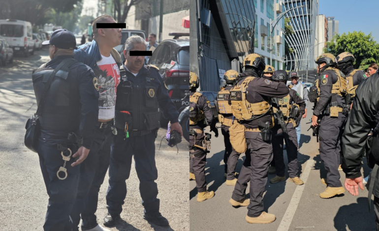 Un policía resultó herido tras balacera contra presuntos extorsionadores en la CDMX