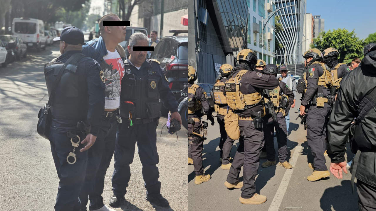 Un policía resultó herido tras balacera contra presuntos extorsionadores en la CDMX