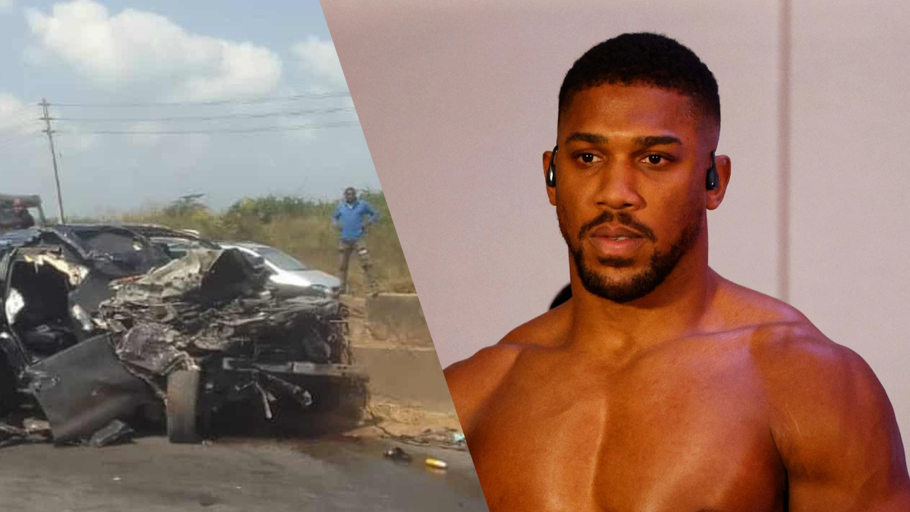El boxeador Anthony Joshua resultó herido en un accidente automovilístico en el que dos personas perdieron la vida