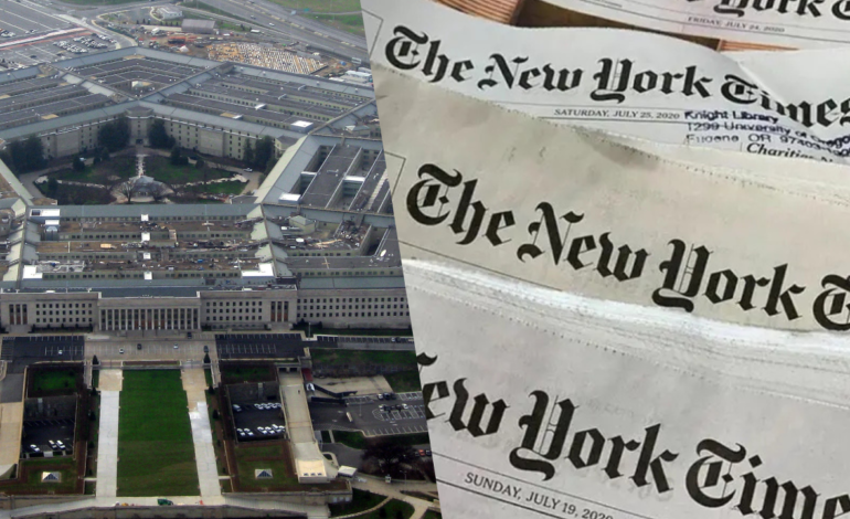 El New York Times demanda al Pentágono por imponer restricciones a la prensa.