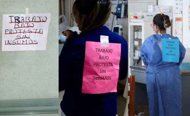 Crisis en hospital del ISSSTE en Oaxaca; médicos y enfermeras protestan por falta de insumos.