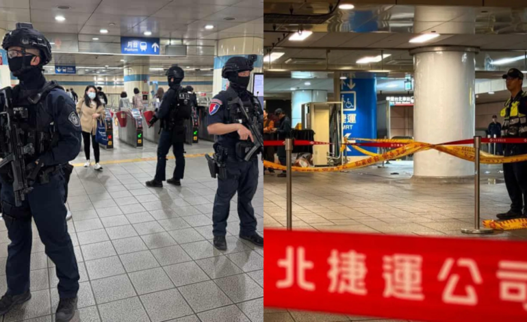 Un hombre asesina a cuatro personas en el metro de Taiwán