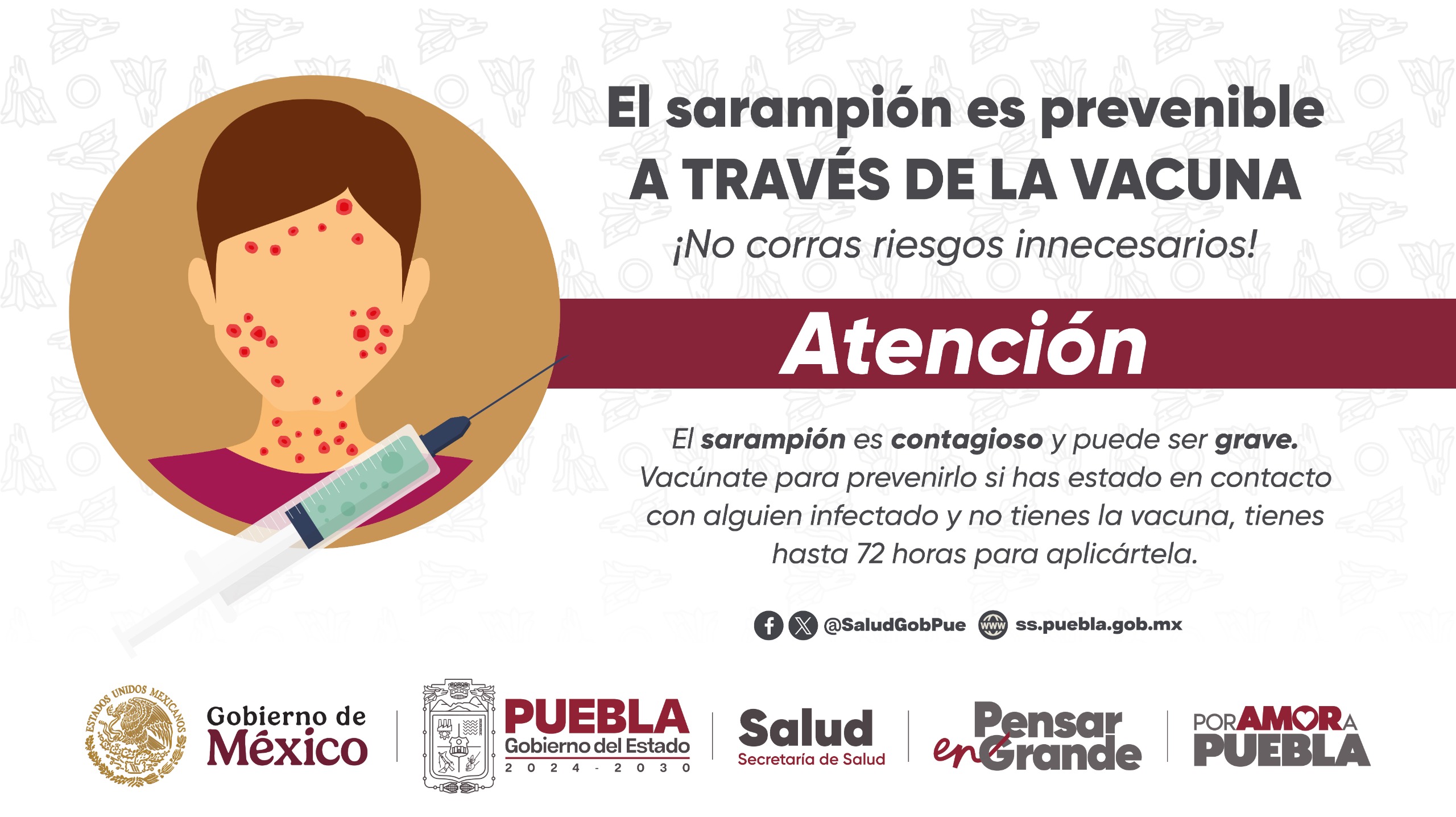 La Secretaría de Salud de Puebla confirma el segundo caso de sarampión en la capital