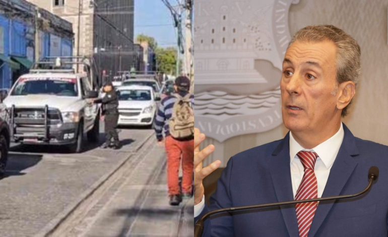 Reporteros de Imagen Televisión fueron agredidos por franeleros en el Centro Histórico de Puebla