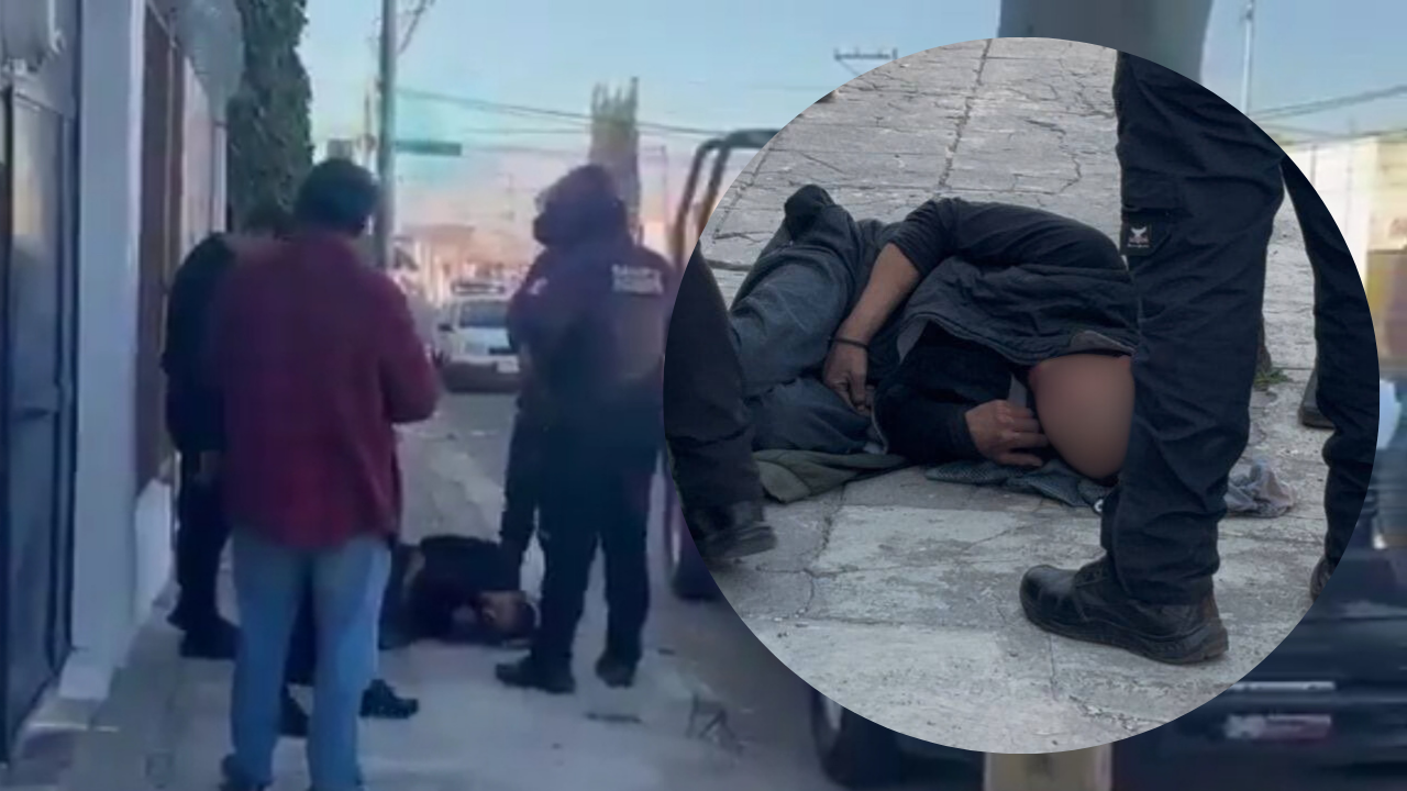 Vecinos de la colonia Santa María, en Puebla, golpean a presunto ladrón de autopartes