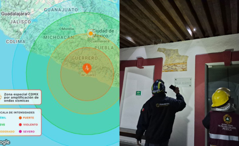 Sismo en Guerrero activa la alerta sísmica en Puebla