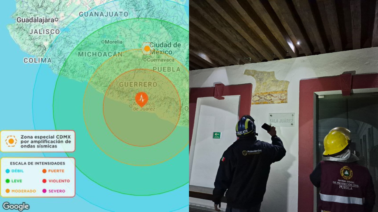 Sismo en Guerrero activa la alerta sísmica en Puebla