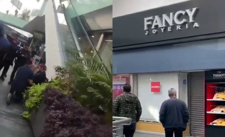 Sujetos armados atracan una joyería en la Plaza Comercial el Triángulo de las Ánimas