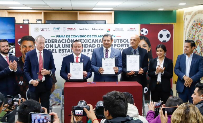 FEMEXFUT Y Gobierno Estatal firman convenio para impulsar talentos  en UDEP