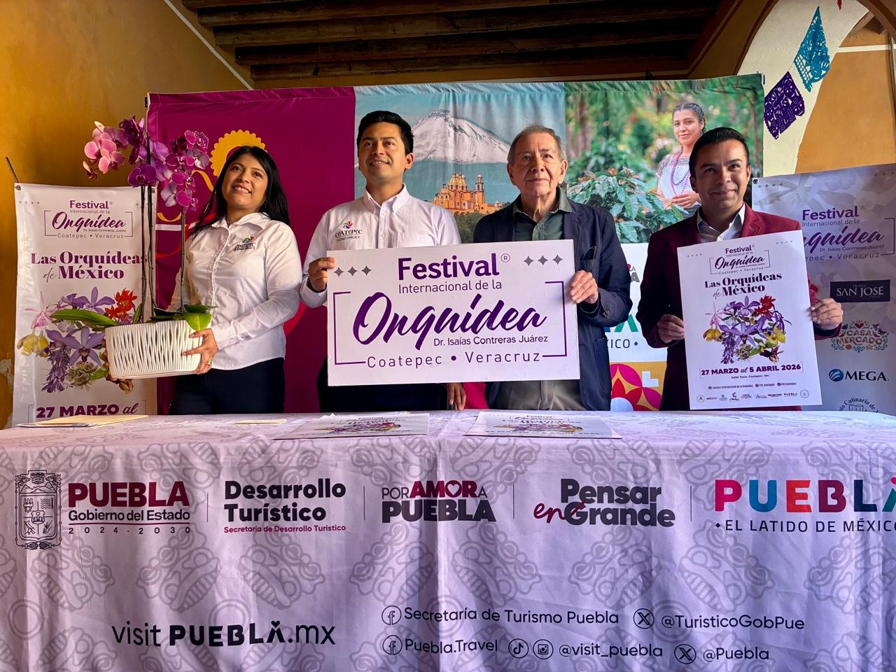 Invitan a poblanas y poblanos al Festival Internacional de la Orquídea