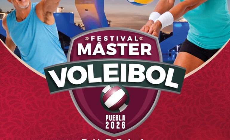 Puebla será sede del Festival Máster de Voleibol 2026