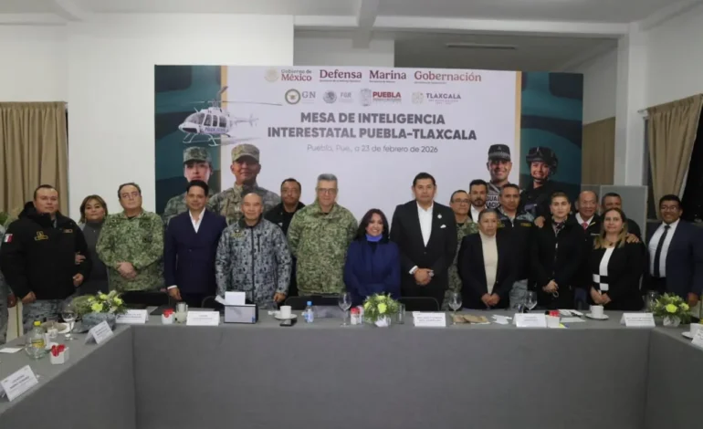 Los gobiernos de Puebla y Tlaxcala refuerzan seguridad con Mesa Interestatal