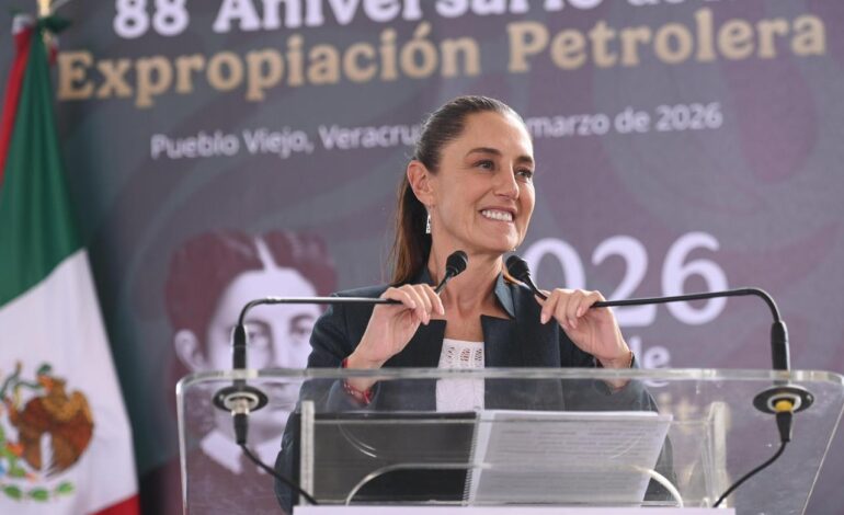 Sheinbaum reafirma soberanía energética y anuncia fortalecimiento de Pemex y CFE en el 88 aniversario de la Expropiación Petrolera