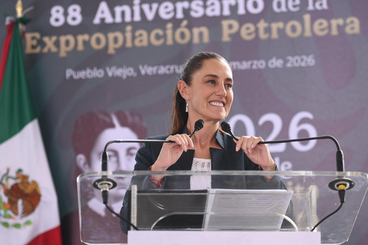 Sheinbaum reafirma soberanía energética y anuncia fortalecimiento de Pemex y CFE en el 88 aniversario de la Expropiación Petrolera