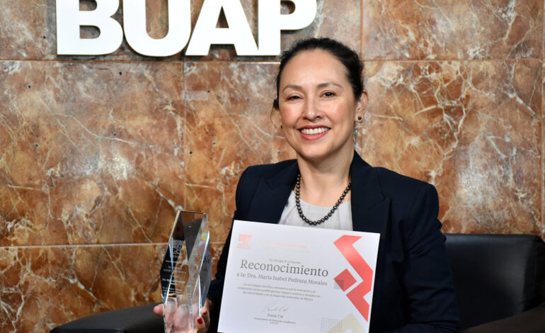 Investigadora BUAP es galardonada con el Premio Elsevier 2026 “Mujeres que transforman México”