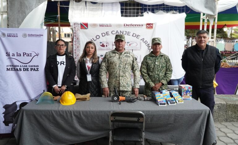 Coordinación interinstitucional promueve campaña de desarme en Huauchinango