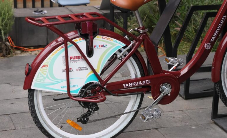 Yankuilotl, empresa pública poblana, impulsa Sistema Estatal de Bicicletas