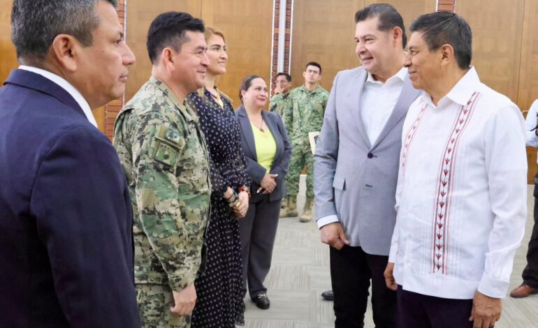 Oaxaca y Puebla trabajan en coordinación para garantizar la seguridad limítrofe con inteligencia compartida