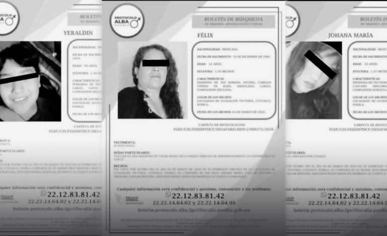 Localizan sin vida a madre y sus dos hijas tras haber sido privadas de la libertad en Cuyoaco, Puebla