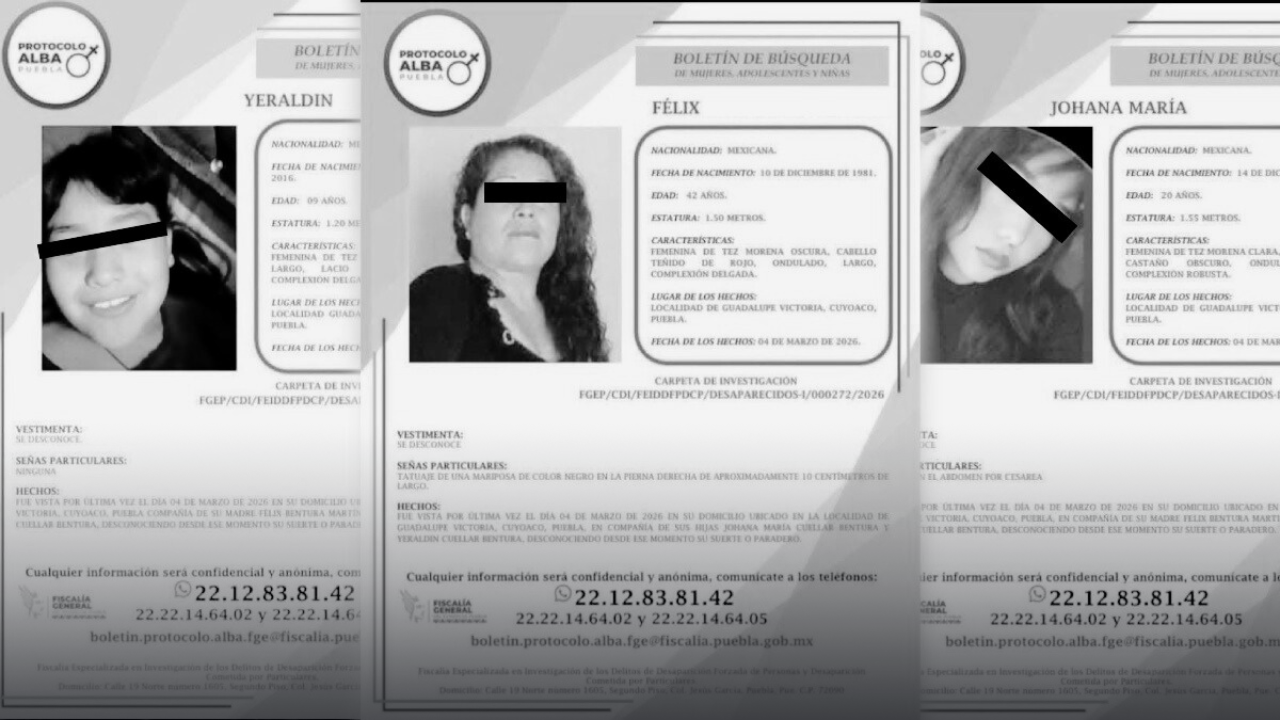 Localizan sin vida a madre y sus dos hijas tras haber sido privadas de la libertad en Cuyoaco, Puebla